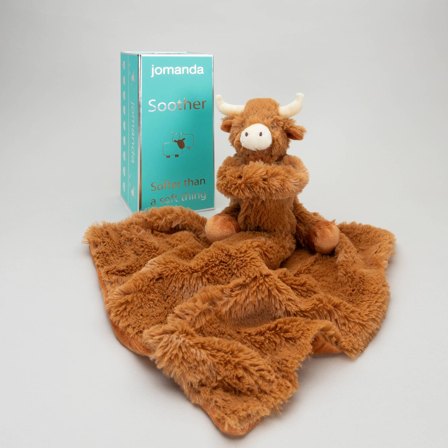 Horny Highland Cow Baby Soft Toy Soother Comforter 29cm