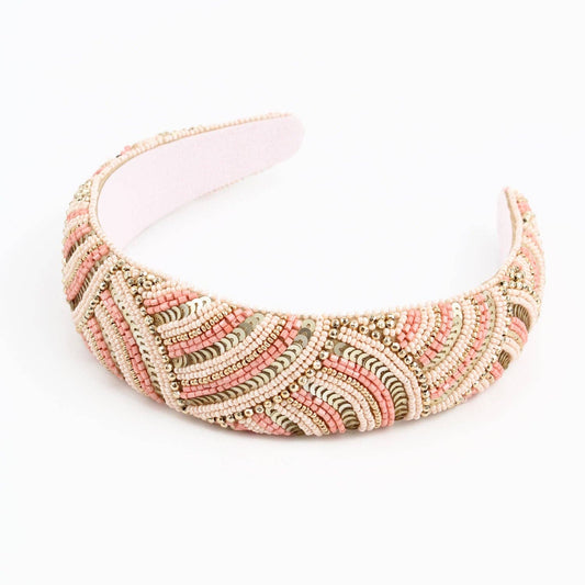 Peach Sequin Headband