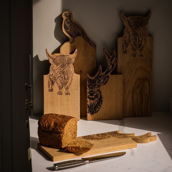 Framed Oak Serving Board - Medium - Stag