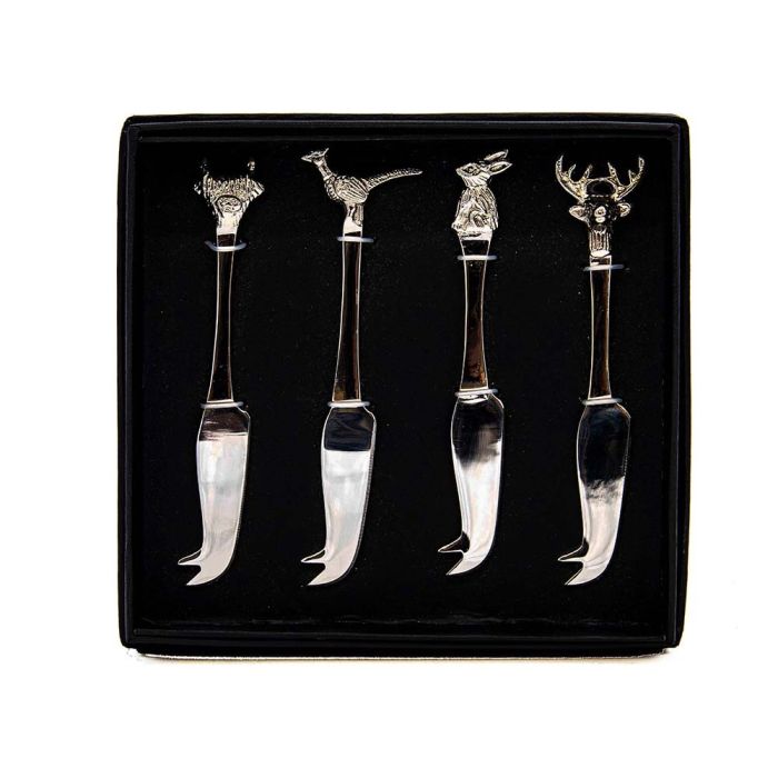 4 Mini Cheese Knives - Country Animals