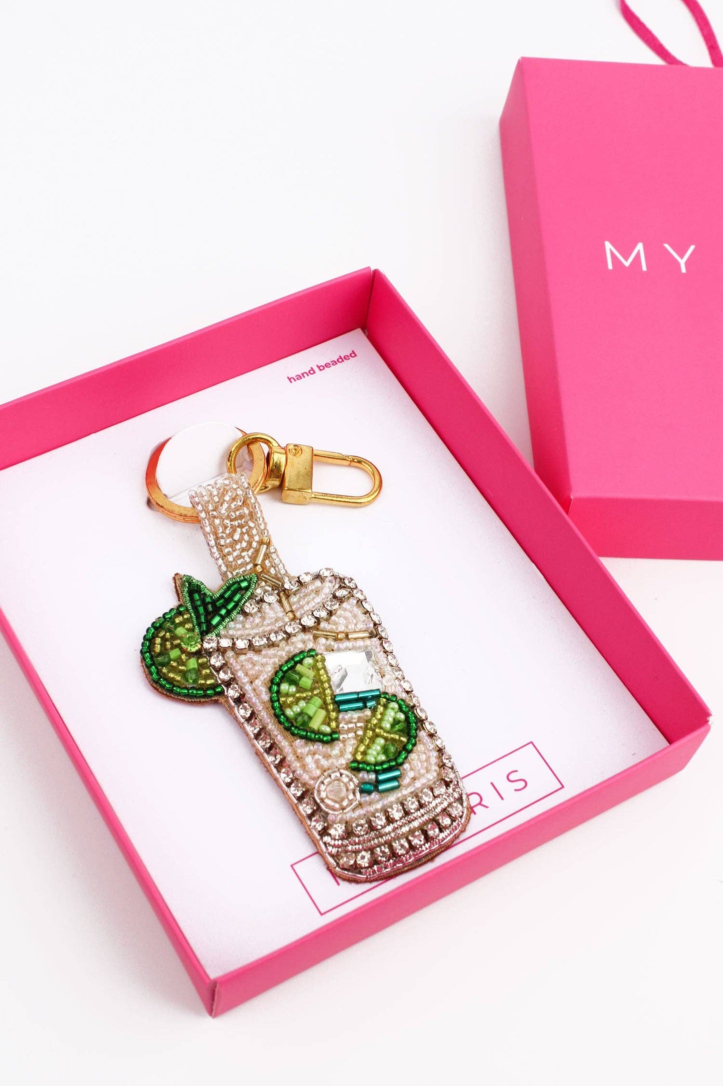 Sparkly Mojito Keyring/Bag Charm