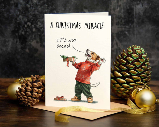 Miracle Socks Christmas Card - Christmas Card