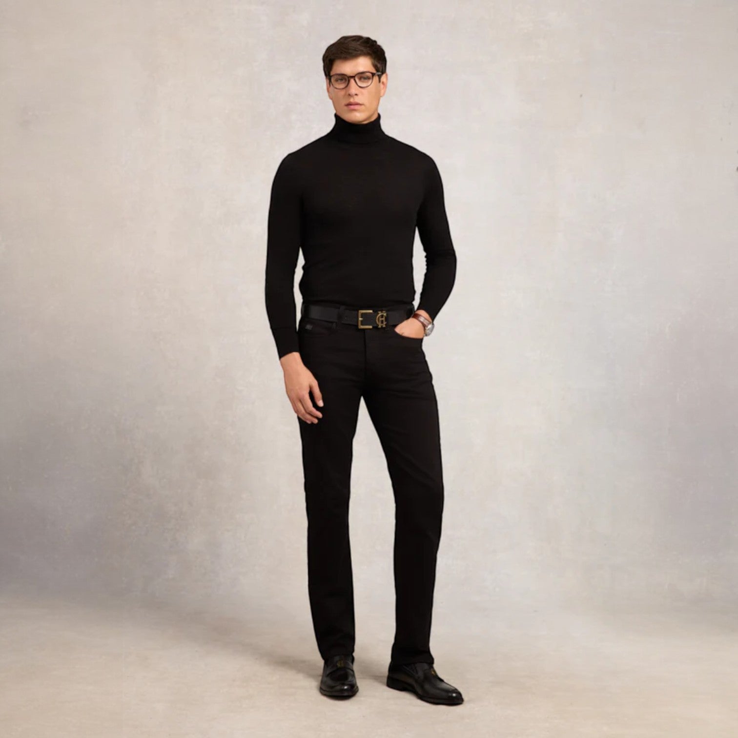 Holland Cooper Men's Classic Straight Jean Black