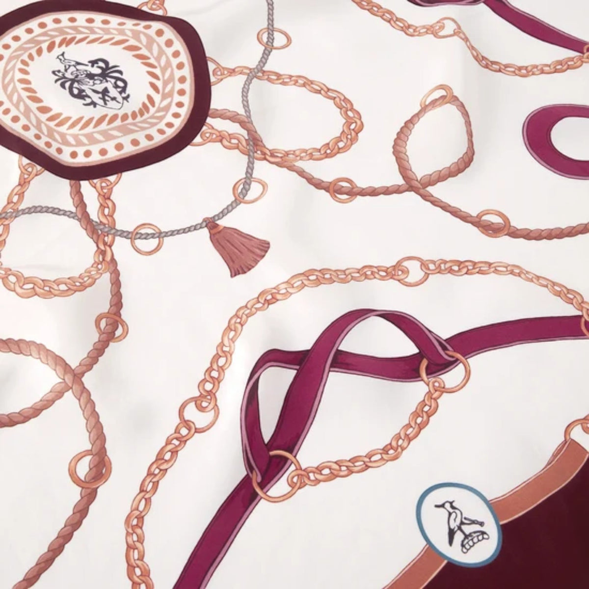 Hicks & Brown The Melford Silk Scarf Plum