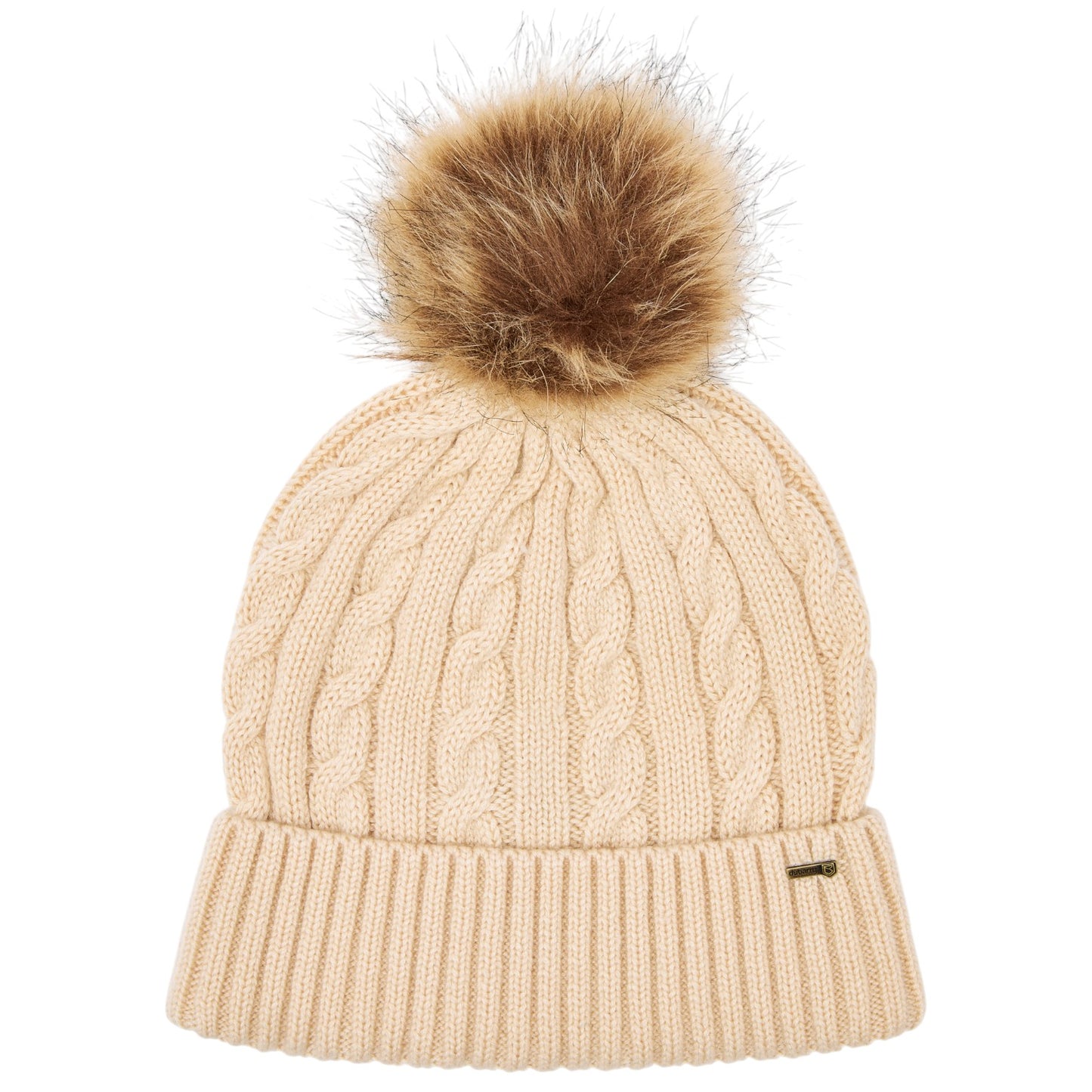 Dubarry Forester Cable Knit Hat Chalk