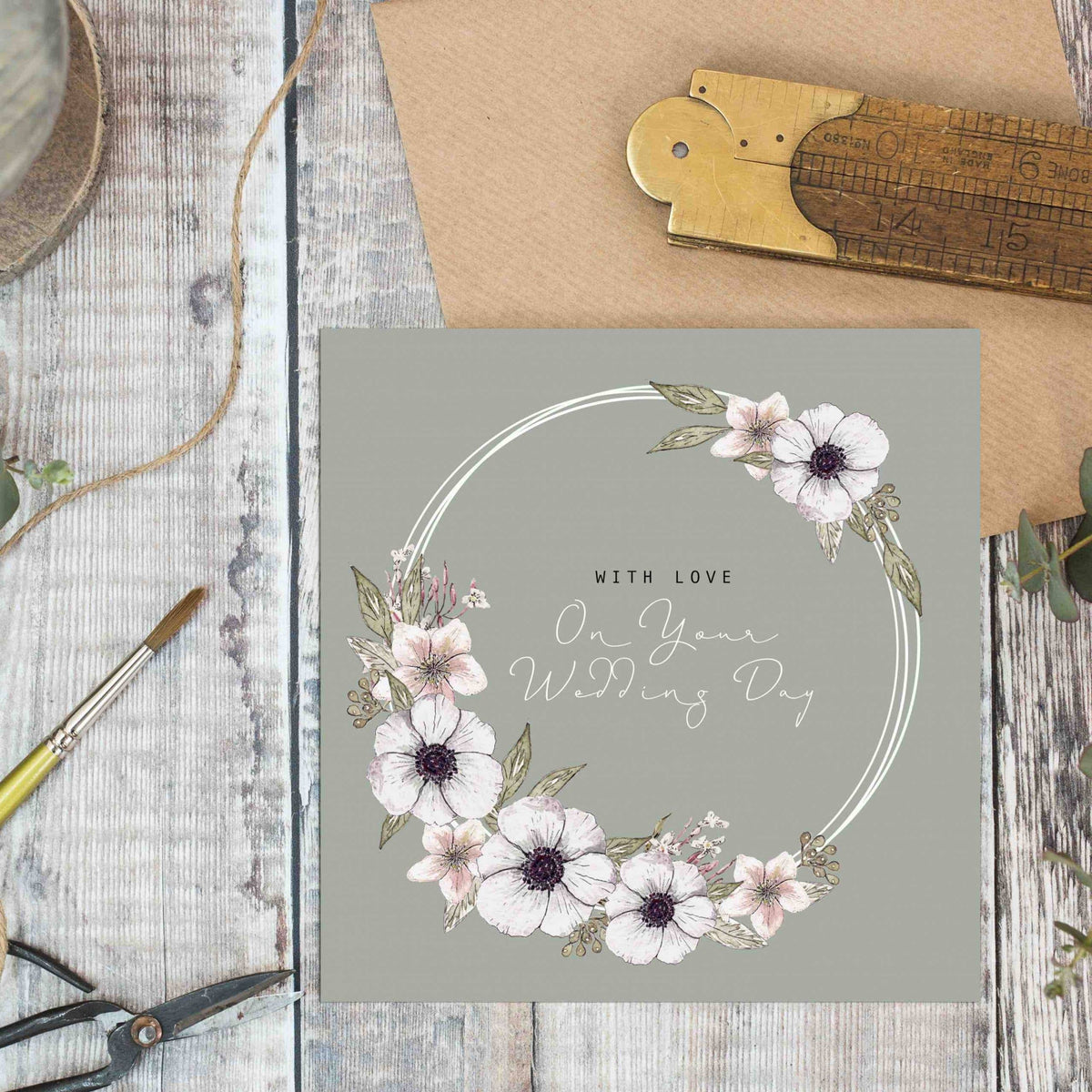 With Love on Your Wedding Day Card (Cello-Free).