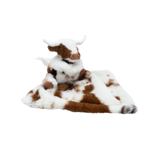 Texas Longhorn Highland Cow Soft Toy Soother Comforter 29cm