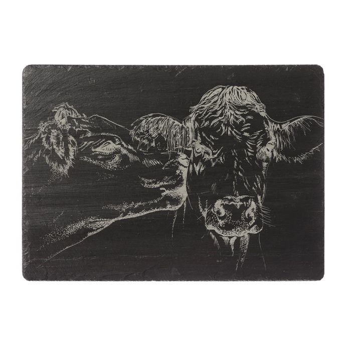 Slate Cheese Board - Kissing Cows