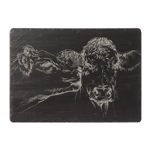 Slate Cheese Board - Kissing Cows