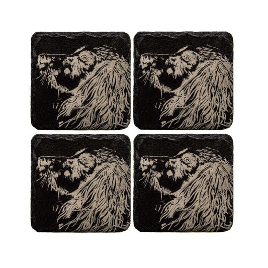 4 Slate Coaster-Spaniel