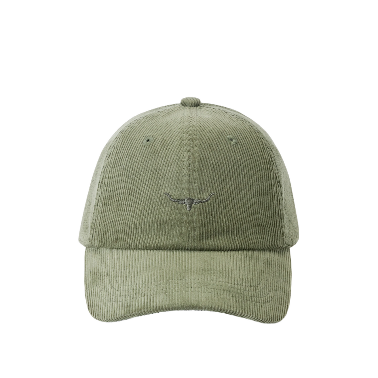 R.M.Williams Mini Longhorn Cord Cap Moss