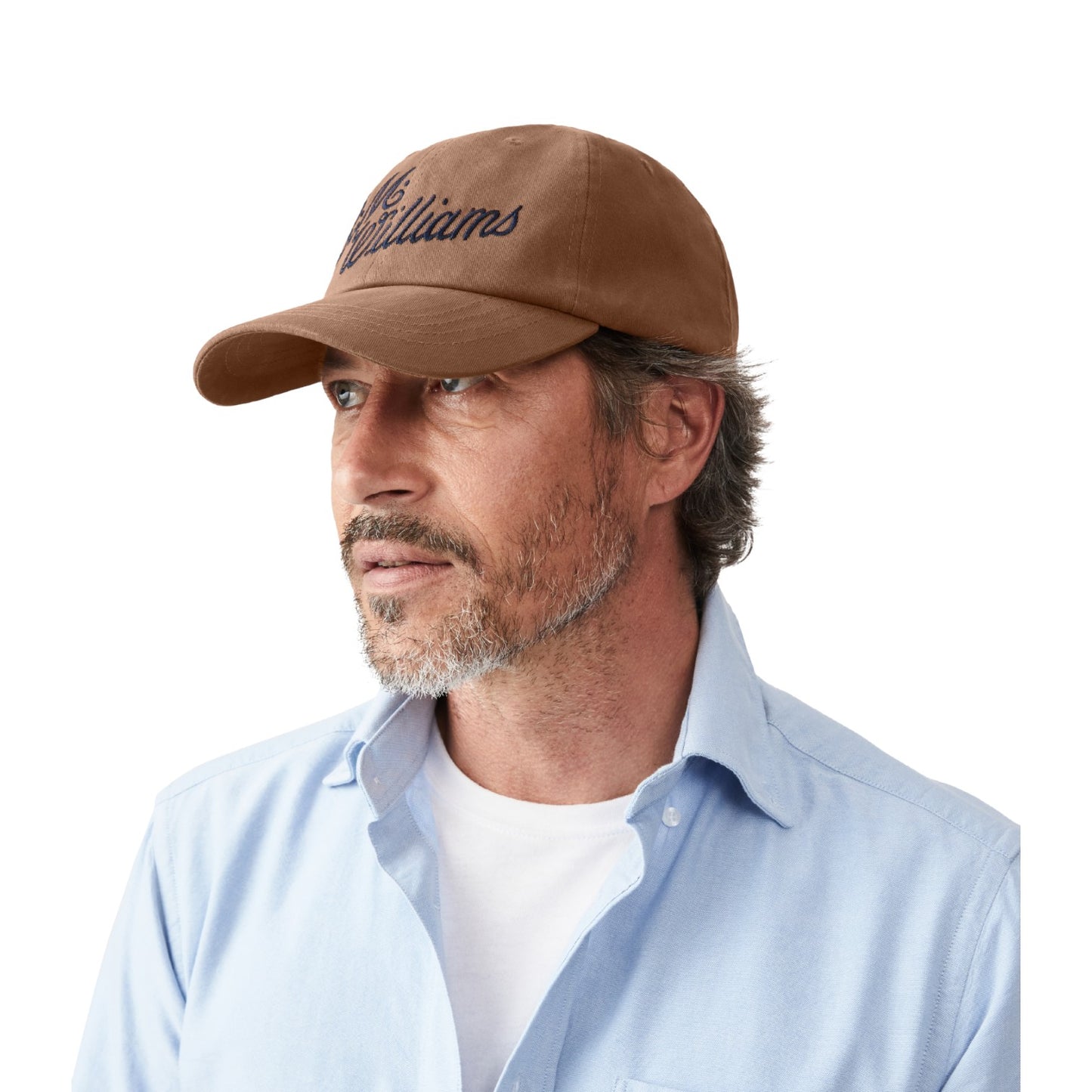 R.M.Williams Script Cap - Brown Navy