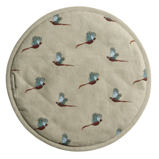 Sophie Allport Hob Cover Circular Pheasant