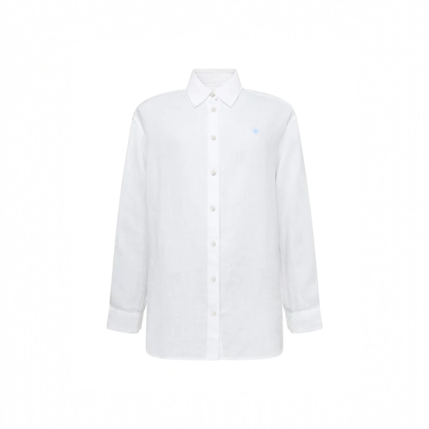 White button-up shirt on a white background