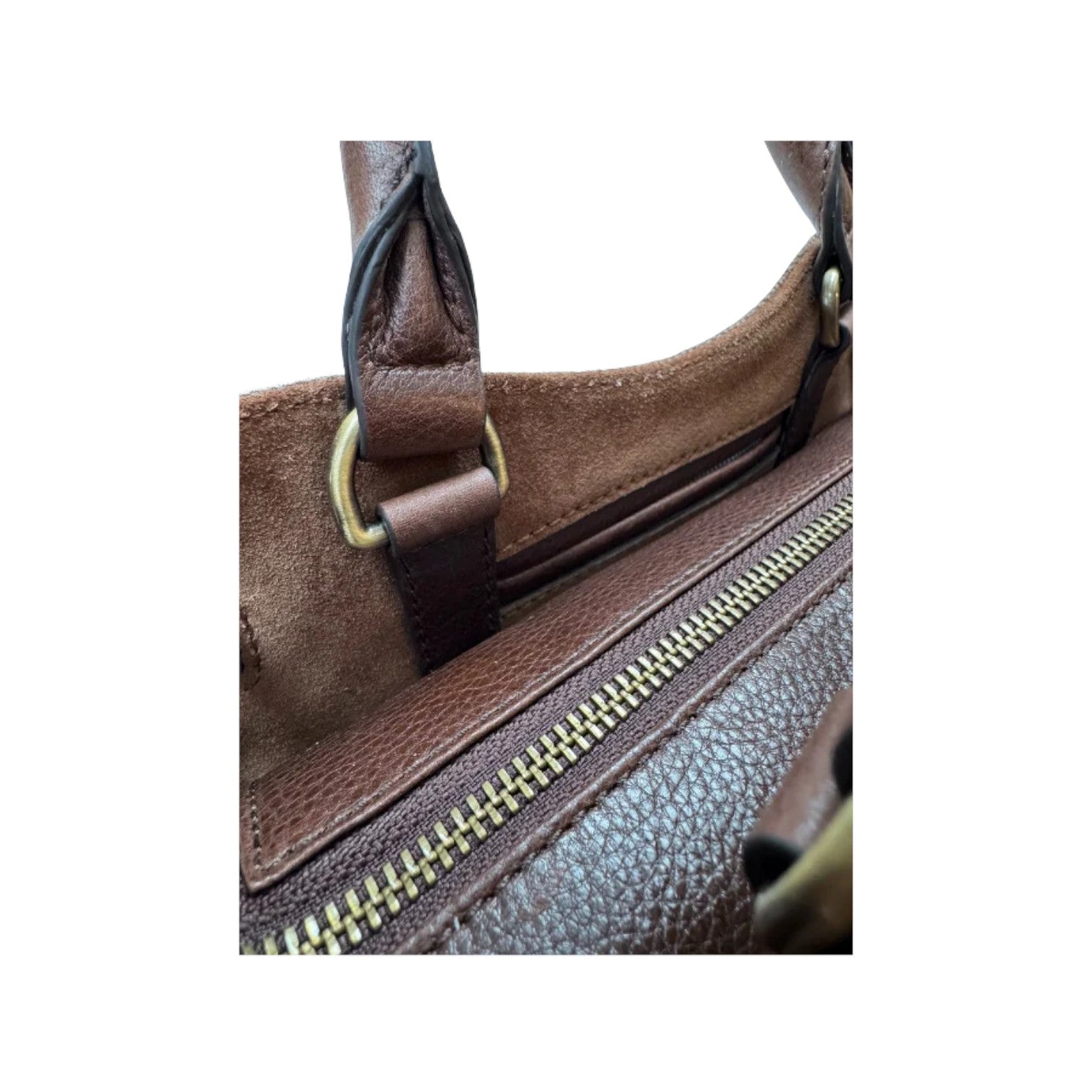 Barkworth Reeve Ambridge Hand Held Grab Bag Tweed And Leather