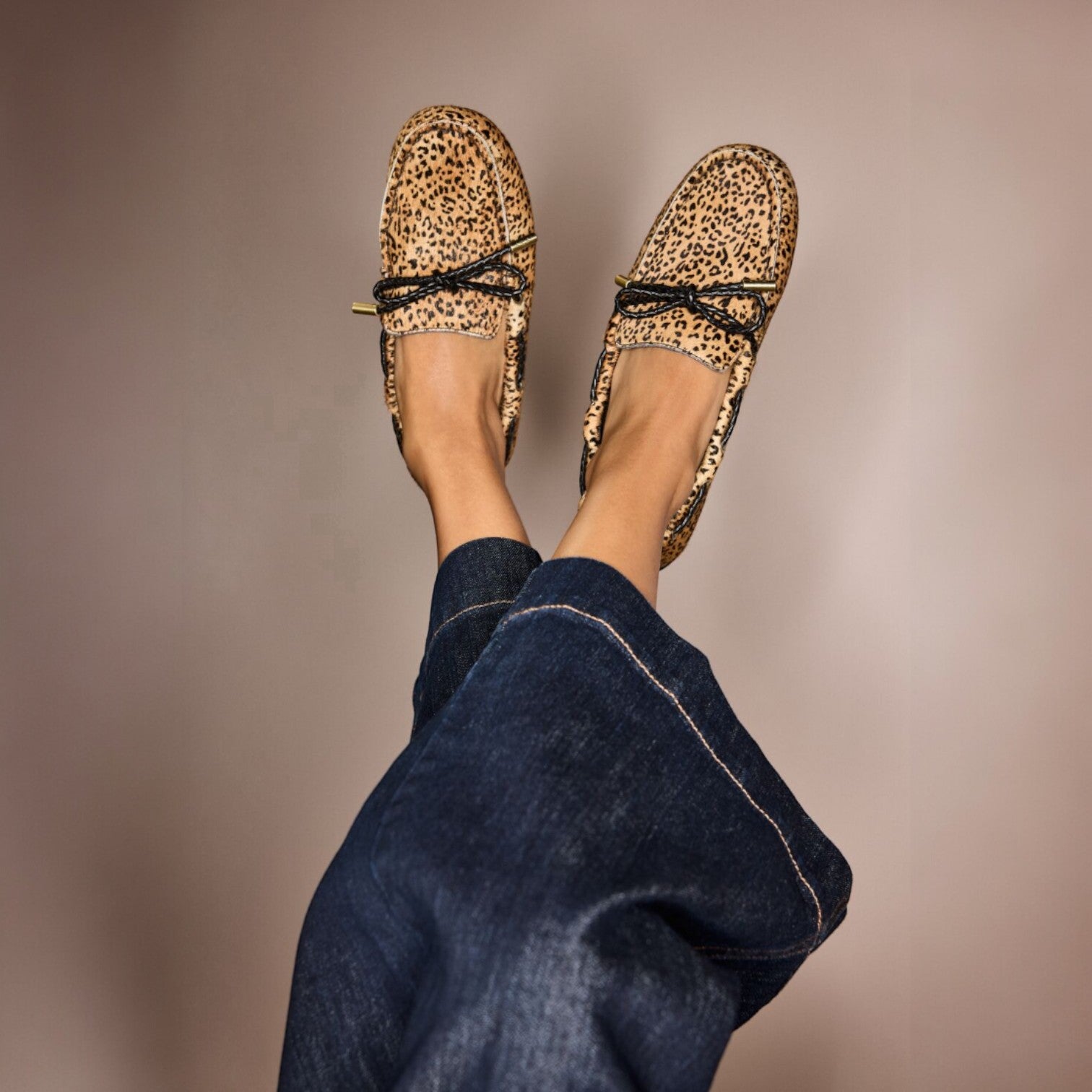 Ariat Margot Driving Moc Mini Cheetah Hair On