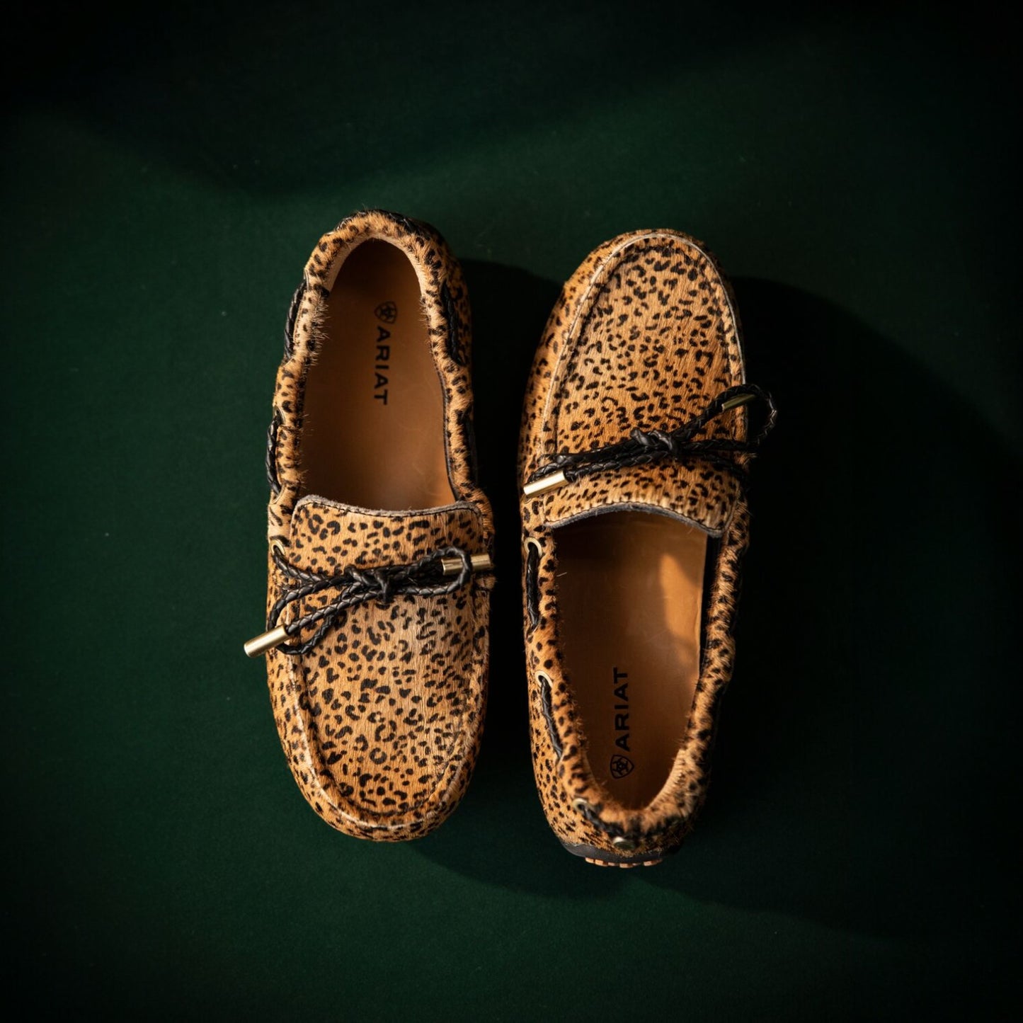 Ariat Margot Driving Moc Mini Cheetah Hair On