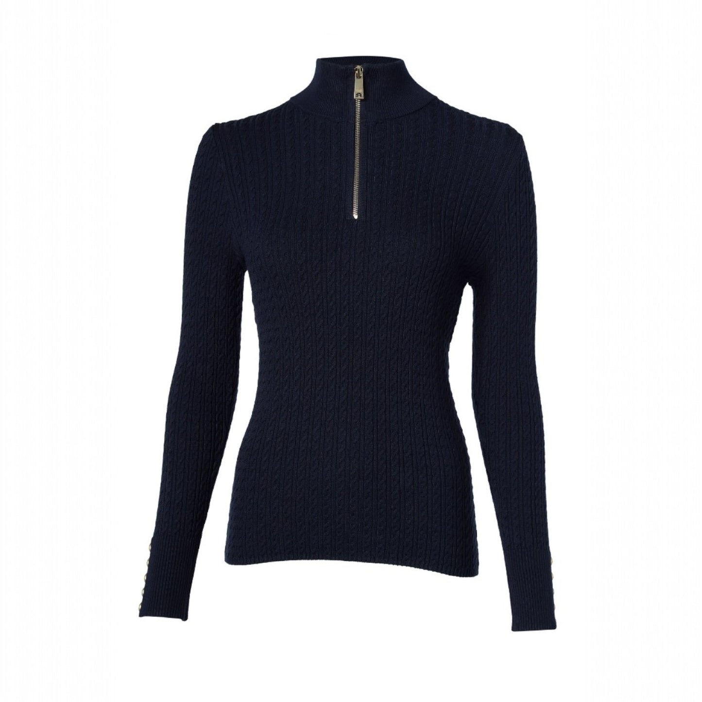 Holland Cooper Ava Quarter Zip Knit Ink Navy