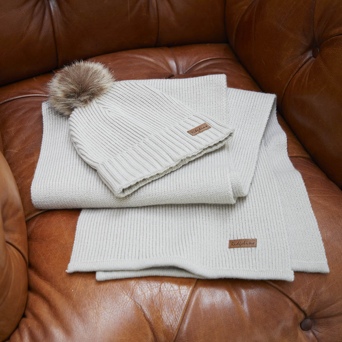 Ridgeline Baltic Hat & Scarf Set Sand