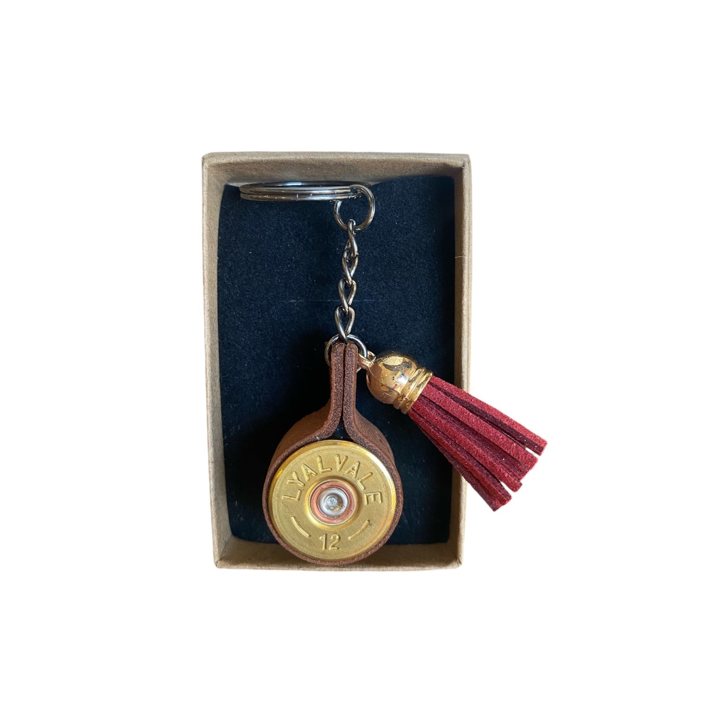 Spent Shells Cartridge Keyring With Tassel