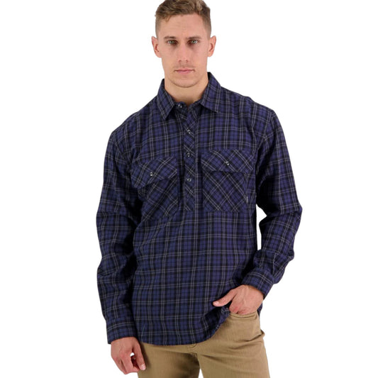 Swanndri Blue Barn Shirt