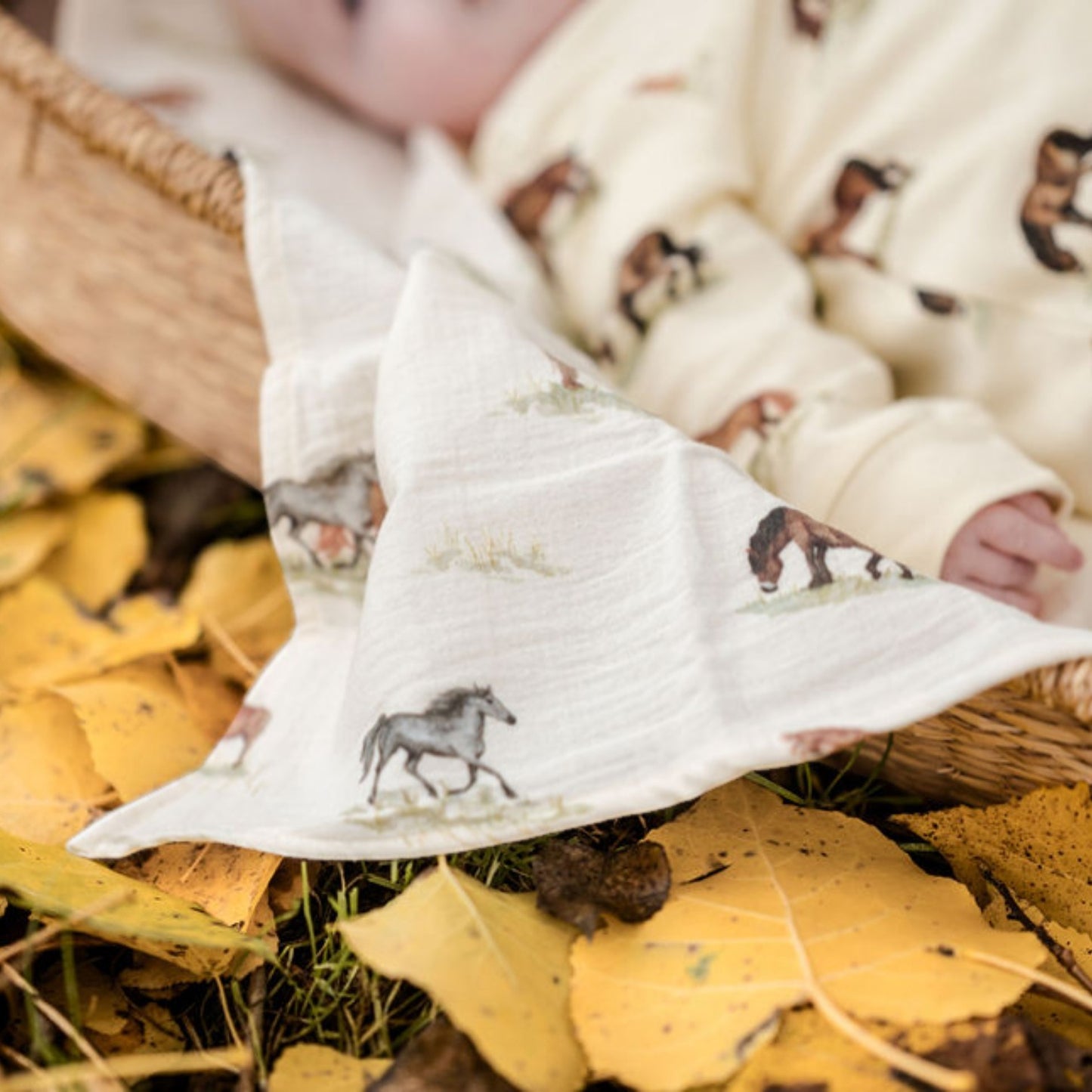 Sew Aneira Pony Print Organic Cotton Muslin