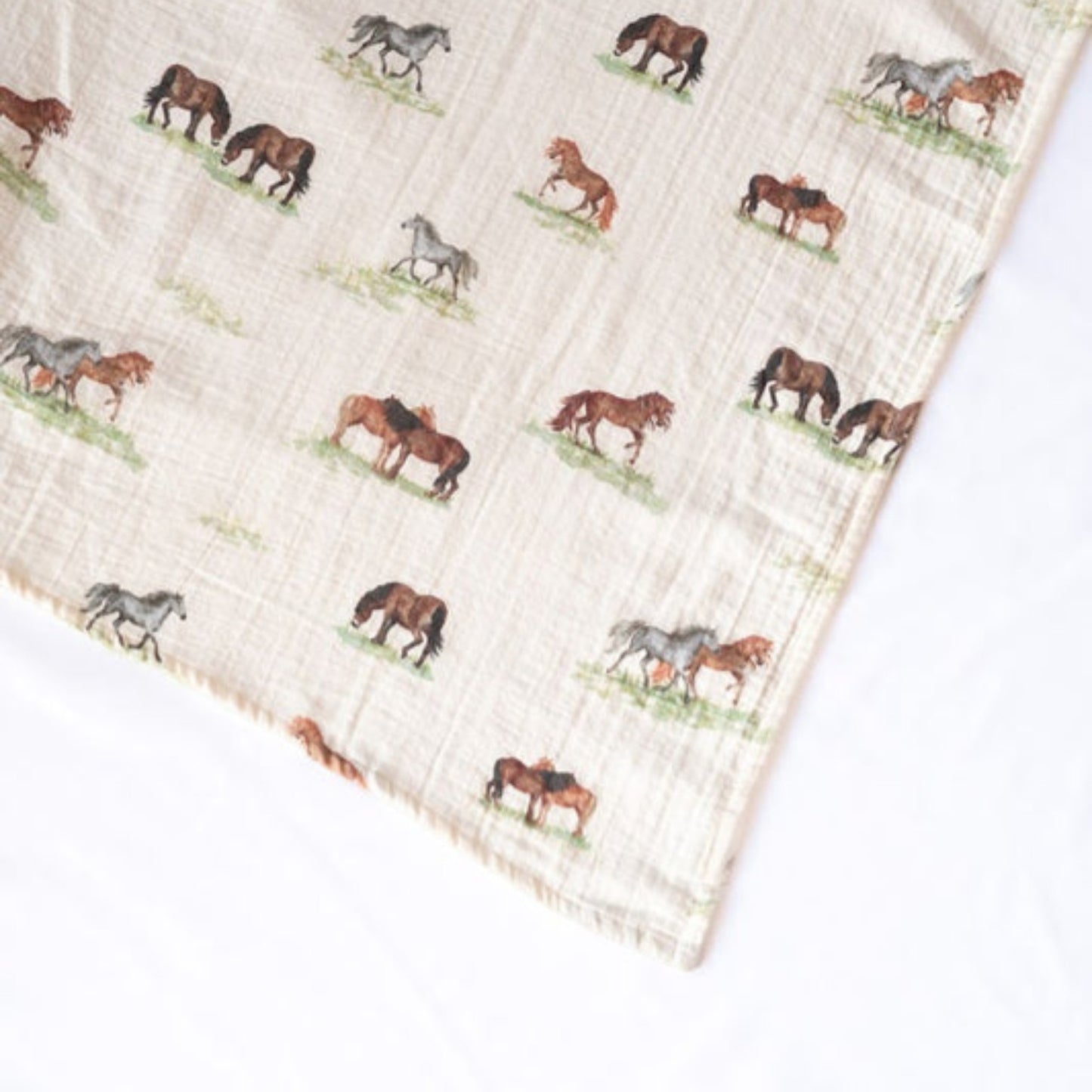 Sew Aneira 4 x 4 Cow Print Organic Cotton Muslin