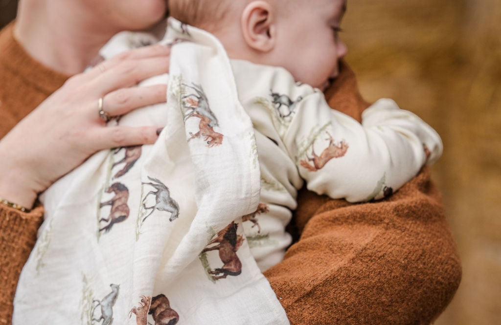 Sew Aneira Pony Print Organic Cotton Muslin
