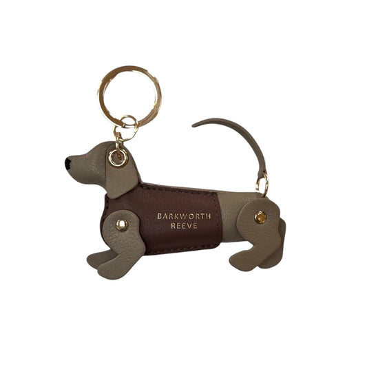 Barkworth Reeve Bertie Sausage Dog Keyring Mink/Pink