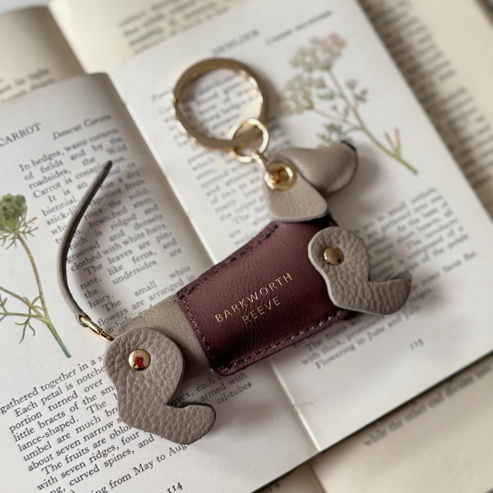 Barkworth Reeve Bertie Sausage Dog Keyring Mink/Pink