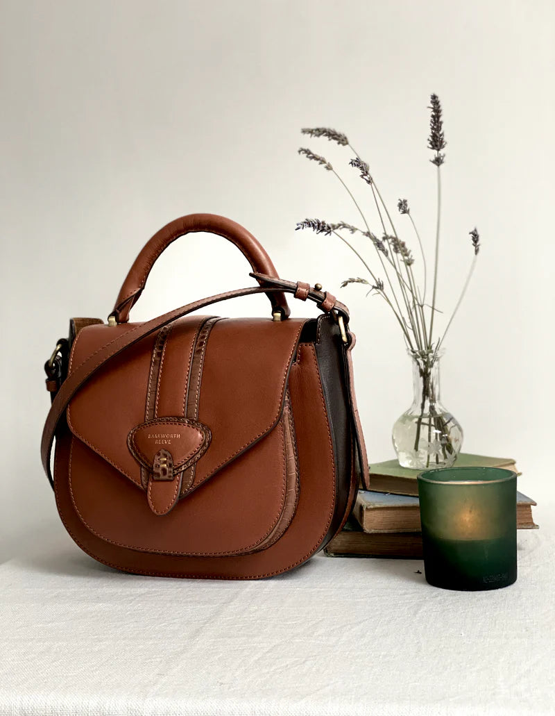 Barkworth Reeve Belton Tan Leather Saddle Bag