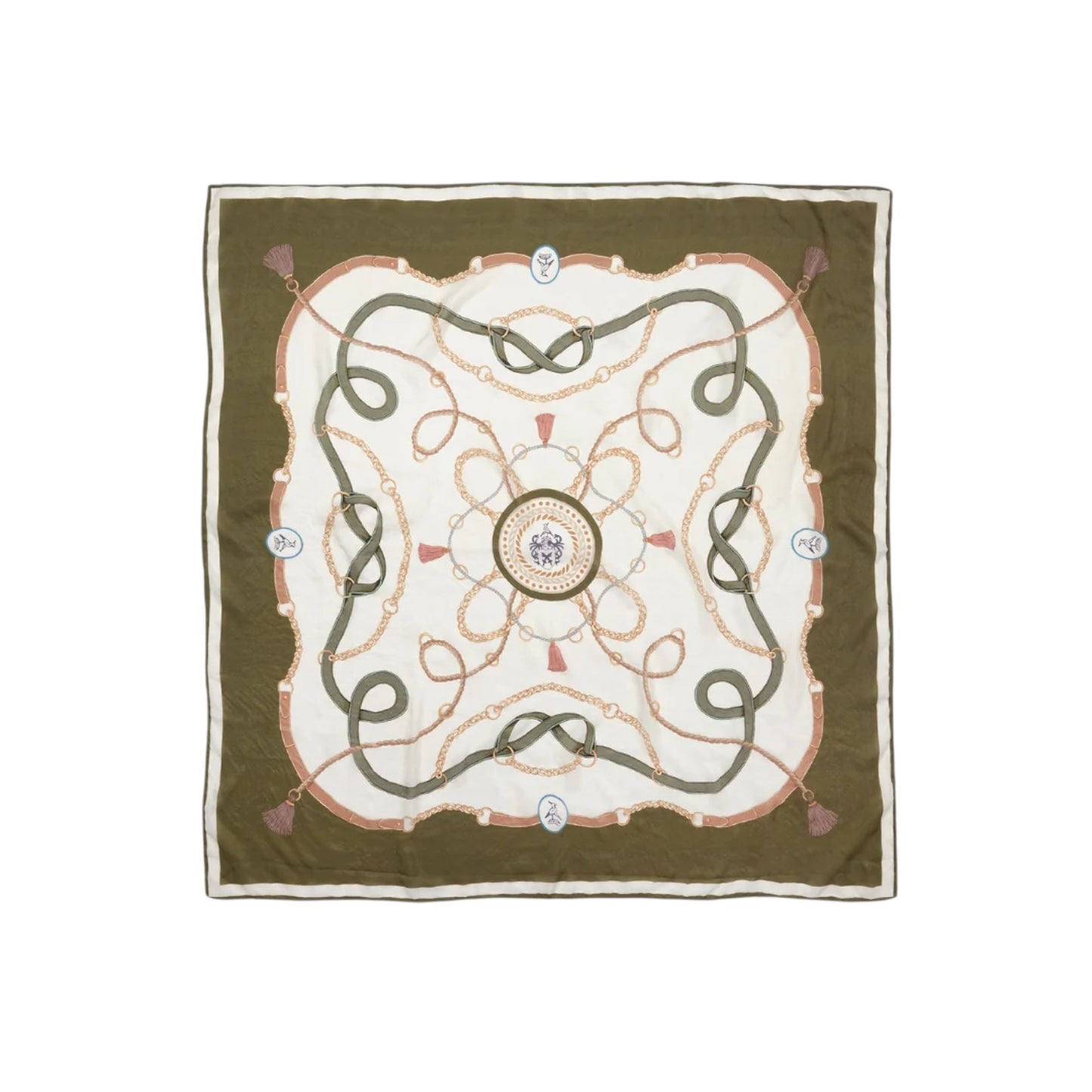 Hicks & Brown The Melford Silk Scarf Green