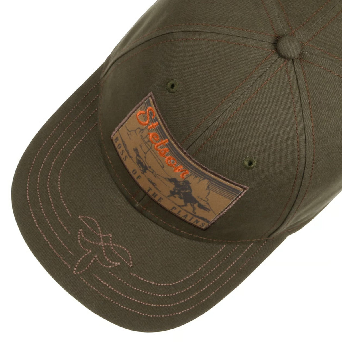 Stetson Baseball Cap Boss Of The Plains Black/Olive