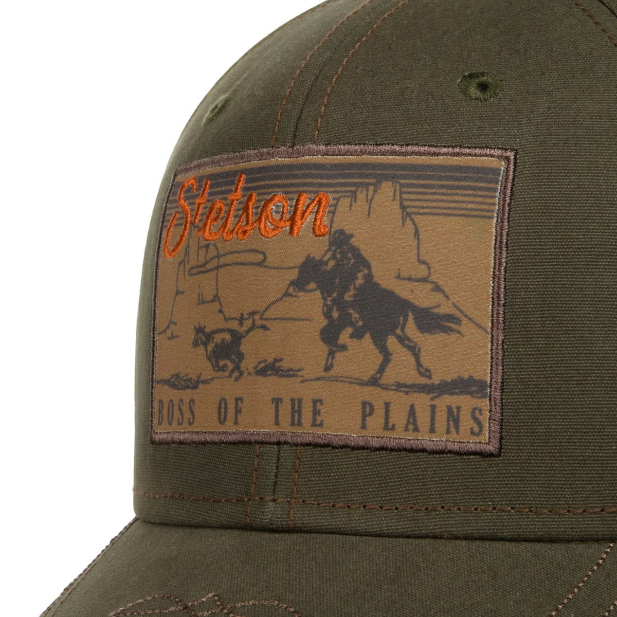 Stetson Baseball Cap Boss Of The Plains Black/Olive