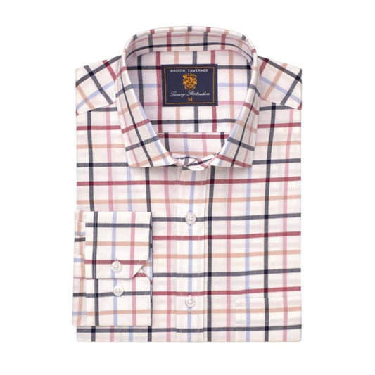 Brook Taverner Pink Tattersall Check Shirt