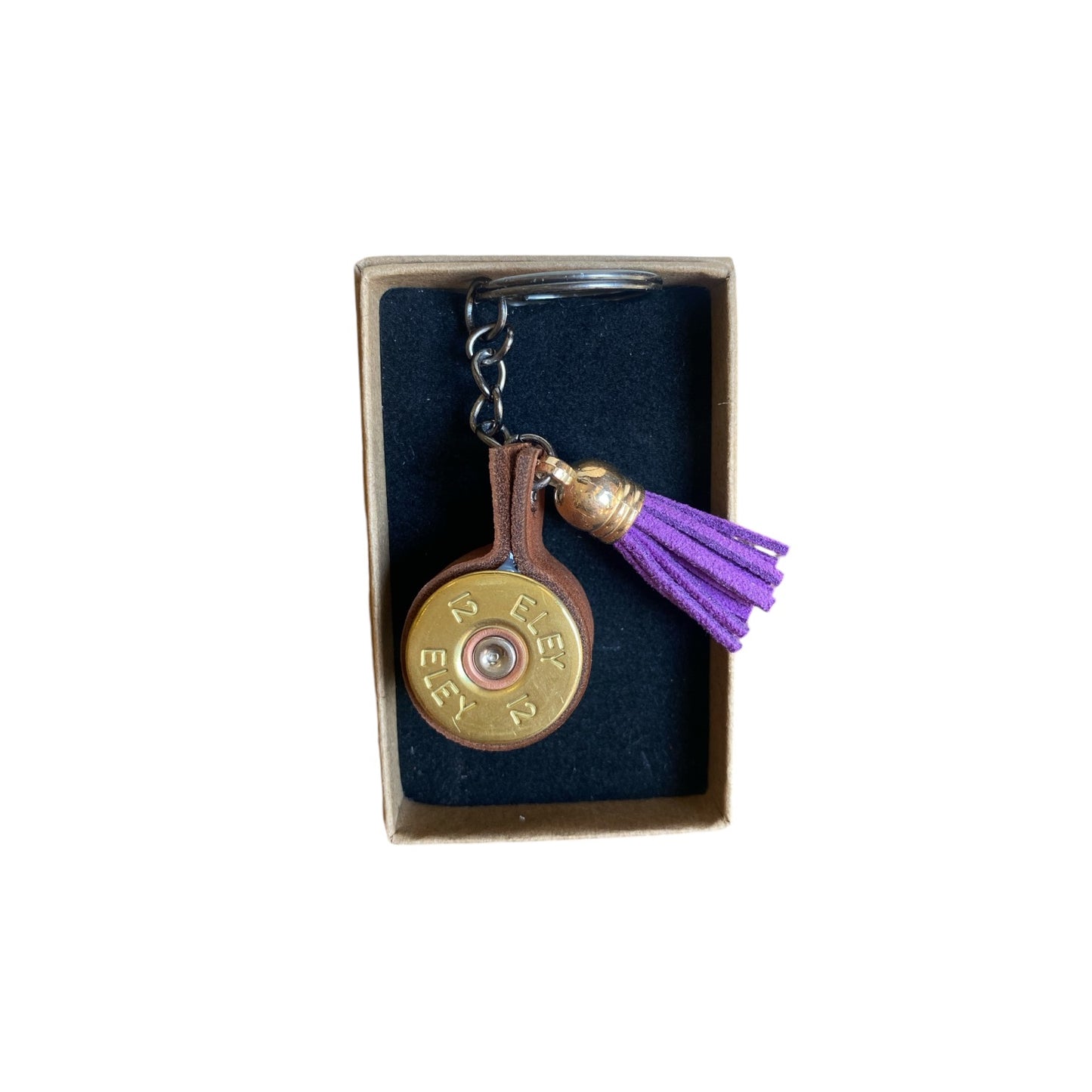 Spent Shells Cartridge Keyring With Tassel