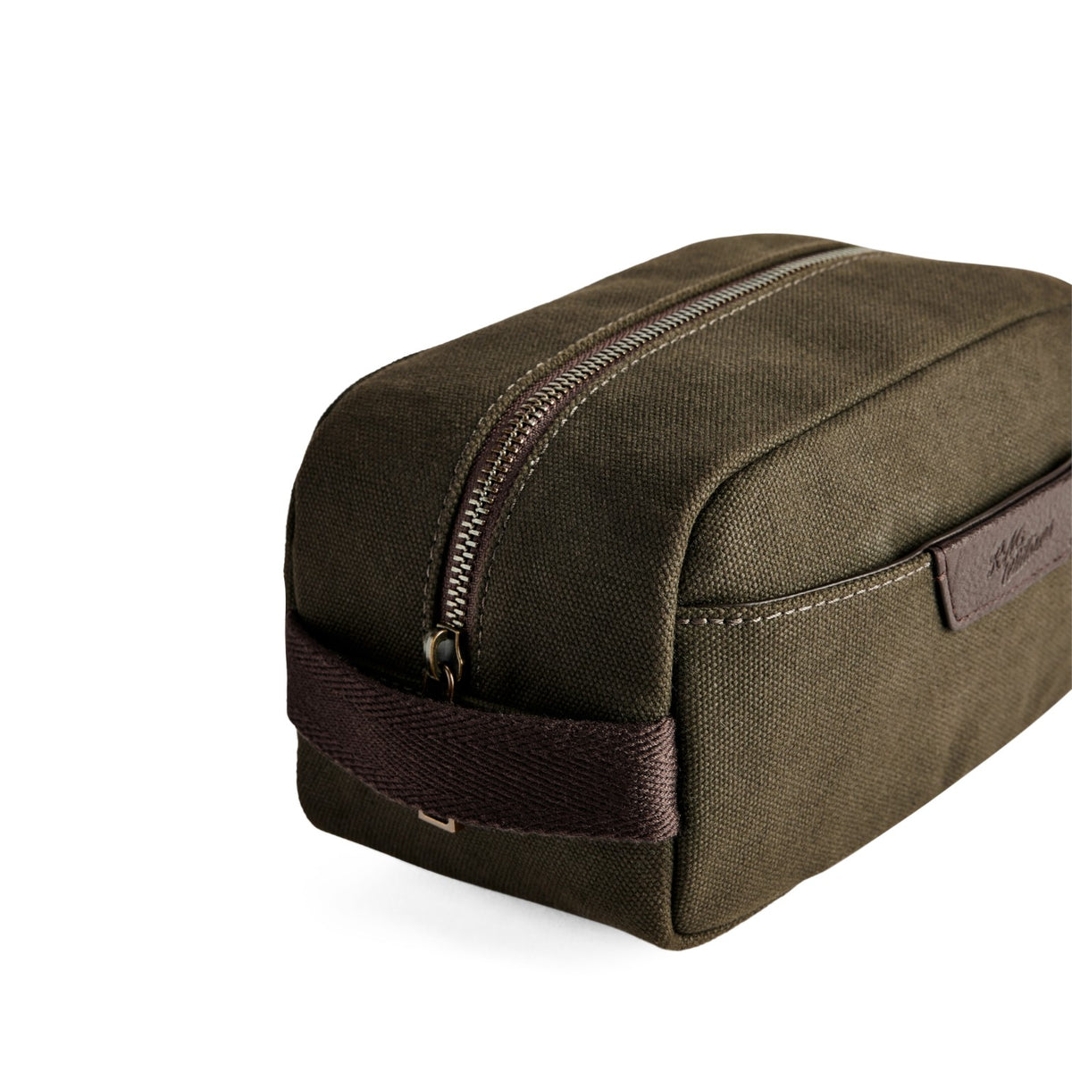 R.M. Williams Barren Joey Toiletry Bag Dark Khaki