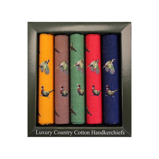 Soprano Country Cotton Handkerchiefs - Pheasants