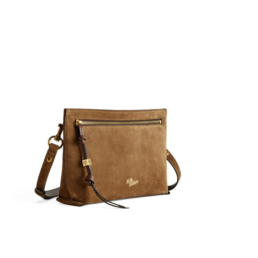 R.M. Williams Bells Suede Cross Body Bag Cognac