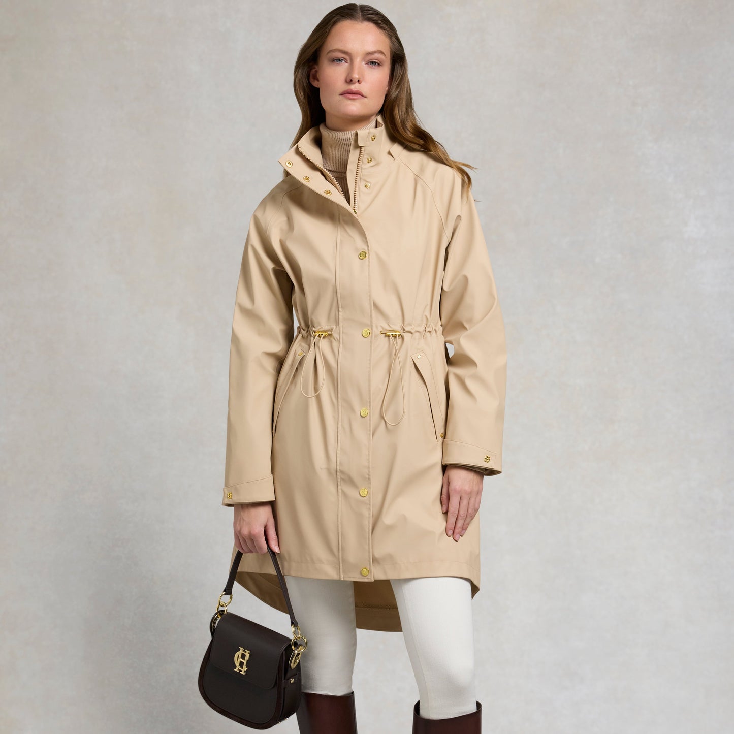 Holland Cooper Chartwell Waterproof Parka Stone