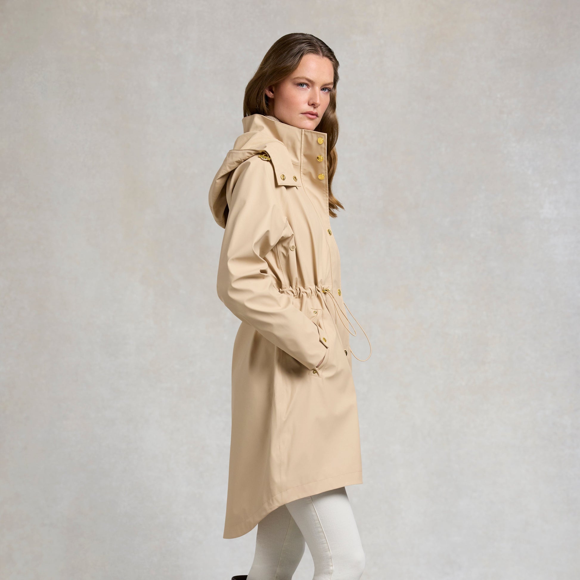 Holland Cooper Chartwell Waterproof Parka Stone