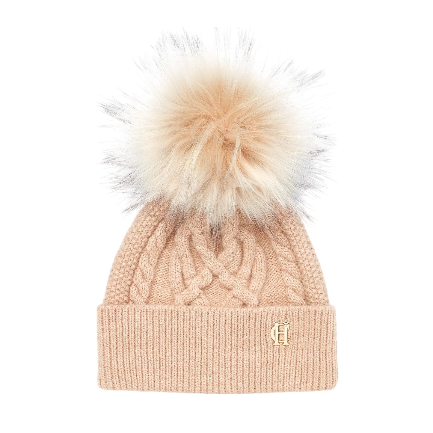 Holland Cooper Cortina Bobble Hat Camel Champagne