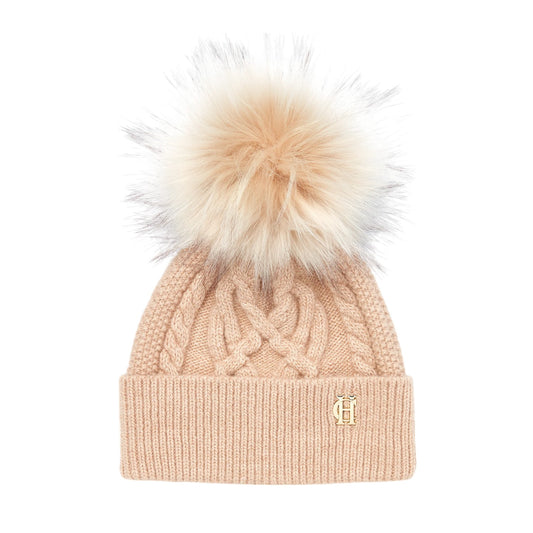 Holland Cooper Cortina Bobble Hat Camel Champagne