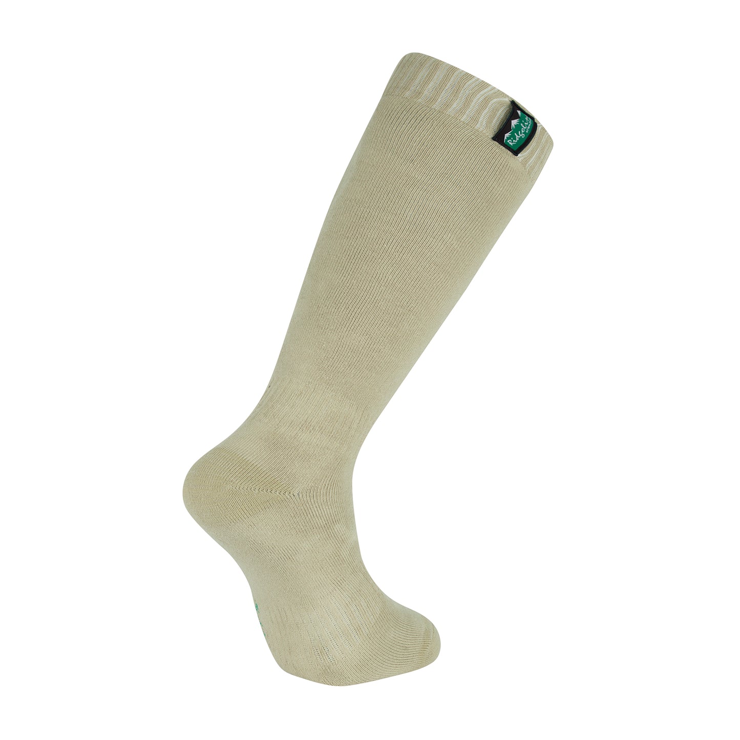 Ridgeline Cotton Work Socks Full Length - 3 Pairs Olive Multi