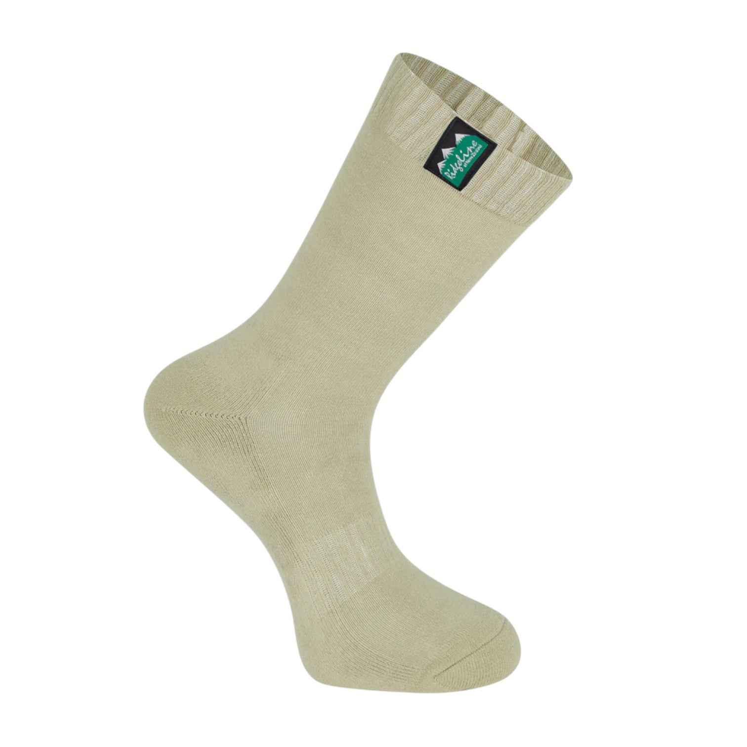 Ridgeline Cotton Work Socks Mid Length (Pack of 3) Olive