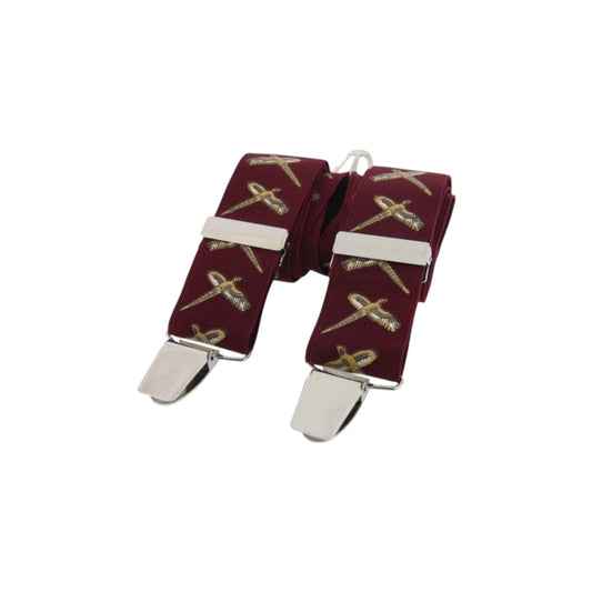 Soprano Classic Braces - Burgundy - Flying Pheasant