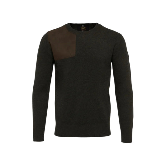 Holland Cooper Men's Country Crew Neck Knit Moss