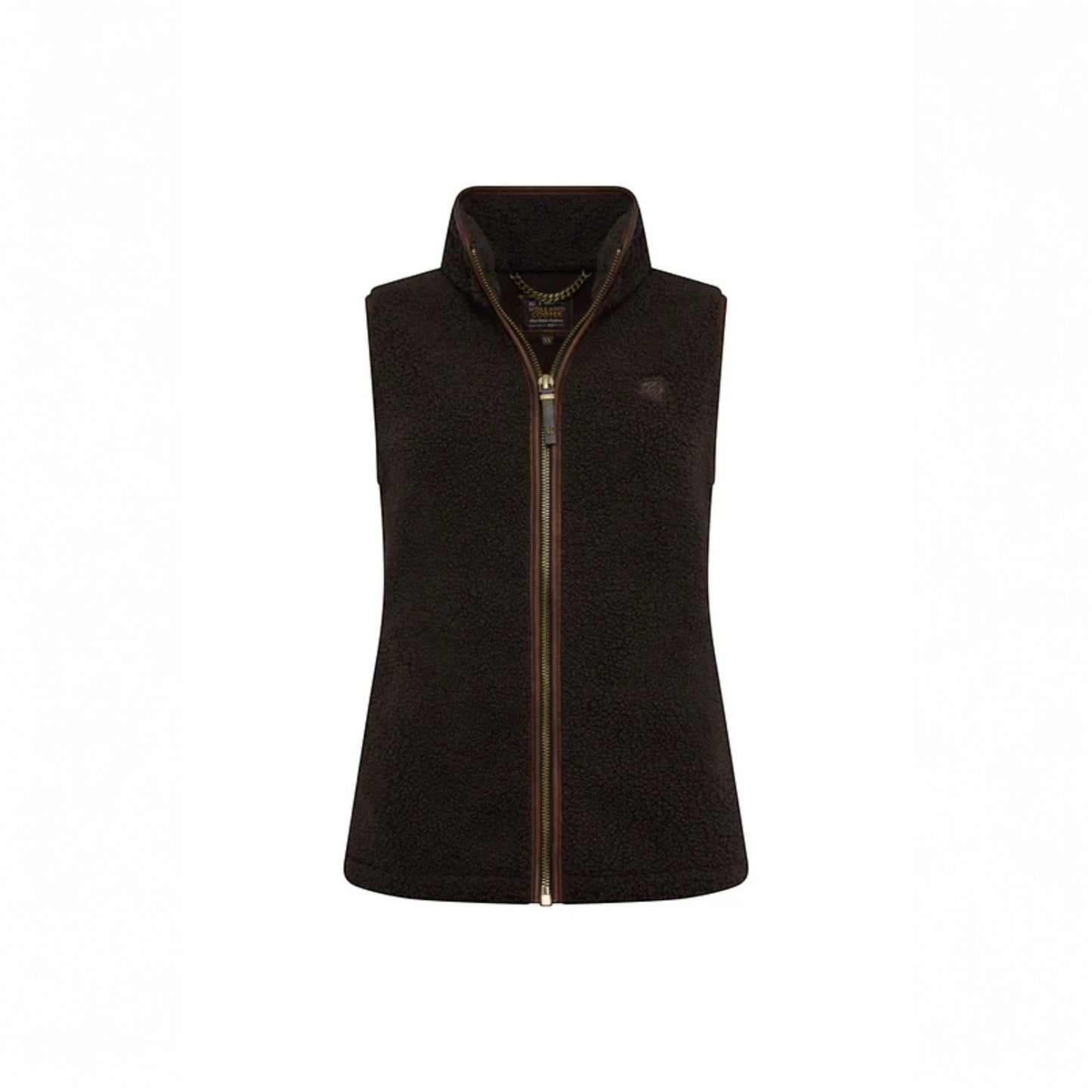 Holland Cooper Country Fleece Gilet Chocolate Borg