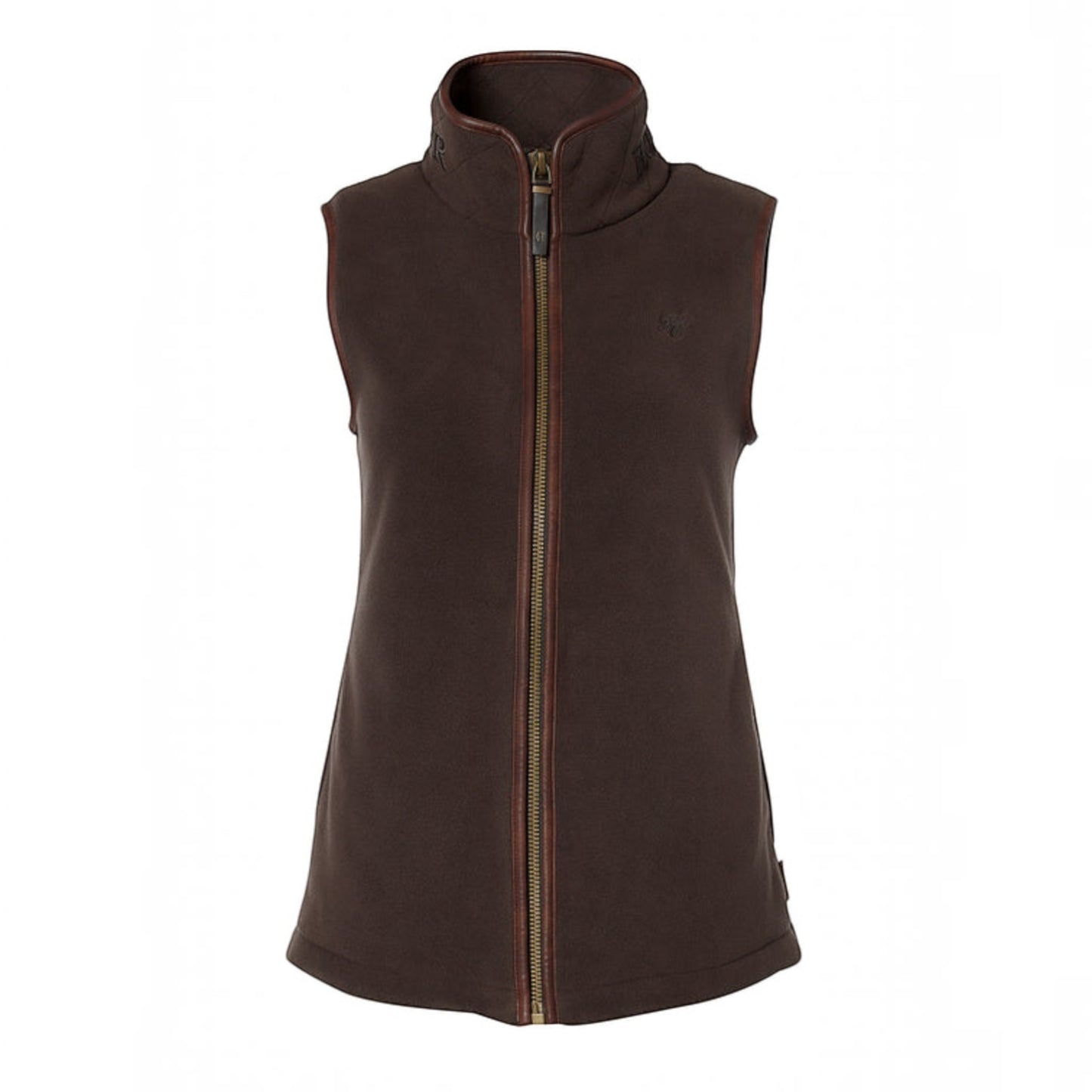 Holland Cooper Country Fleece Gilet Chocolate