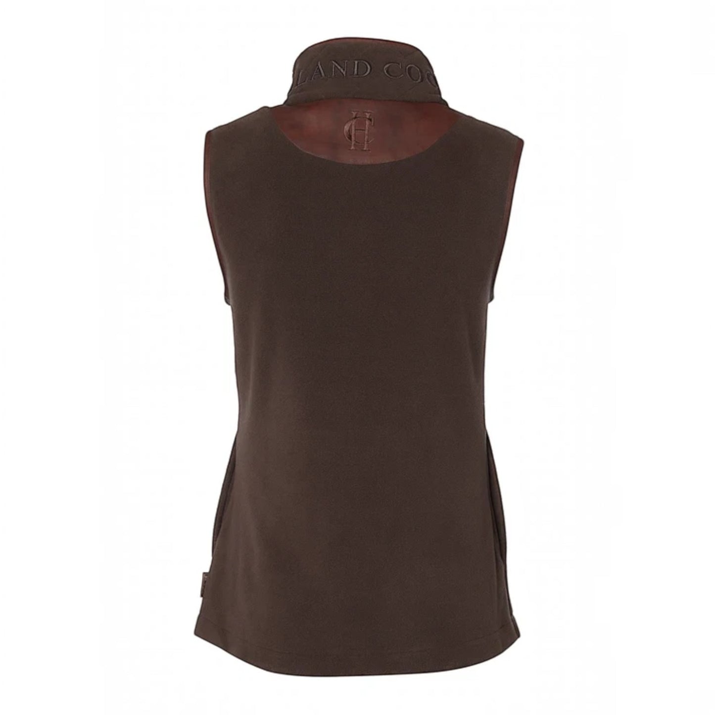 Holland Cooper Country Fleece Gilet Chocolate